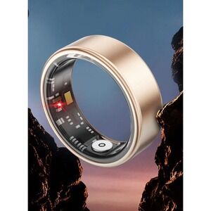 J-RING Smart Ring Women Men Size 9 Fitness Tracker SpO2 Titanium Waterproof NEW